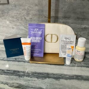 Dior Cosmetic Bag‎ with Skin Care Beauty Bundle